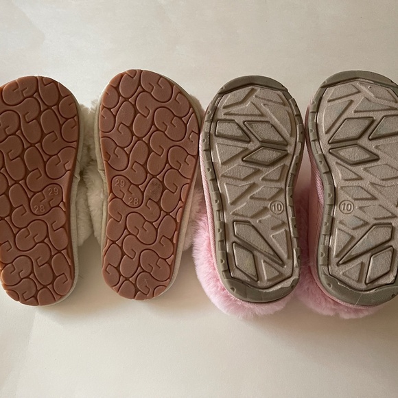 Girls Faux Fur Slippers - Two pairs - Picture 11 of 16